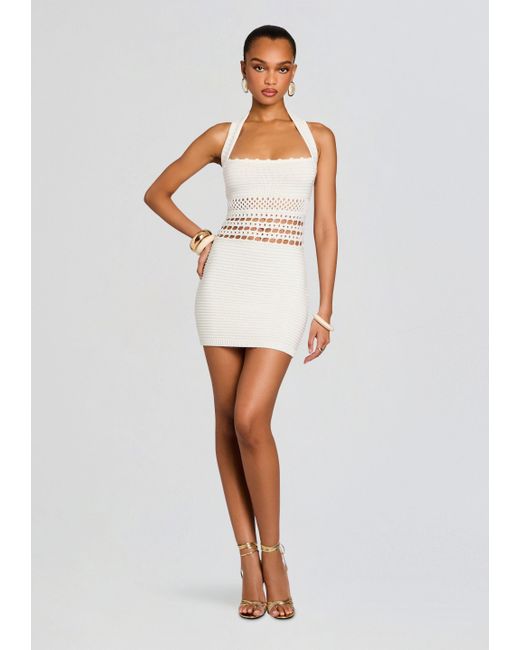 retroféte Women's White Ronni Crochet Dress