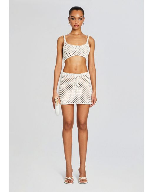 Bananhot White Thea Knitted Top