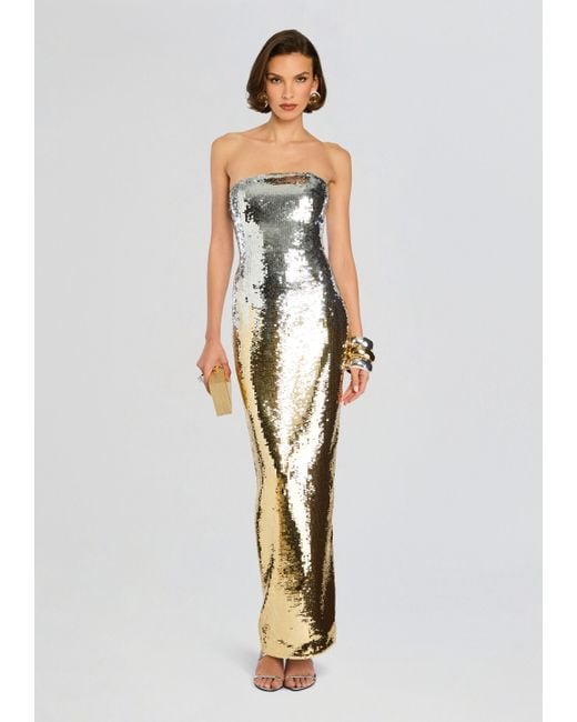 retroféte White Sheeba Sequin Dress