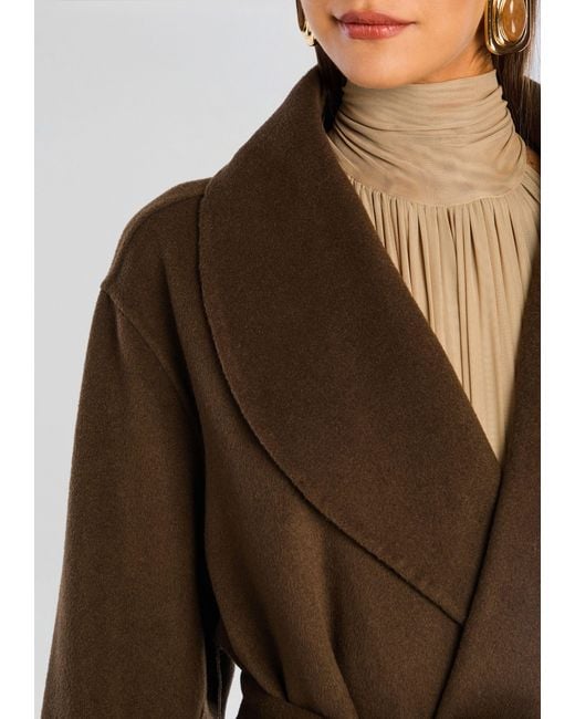 SER.O.YA Brown Mavis Wool Coat