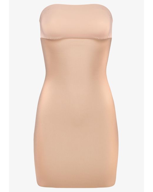 Commando White Two-Faced Tech Control Strapless Slip