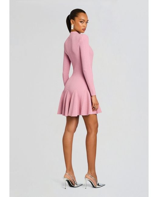 retroféte Pink Sydonie Knit Dress