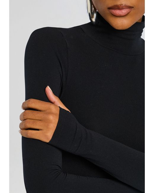 Commando Black Ballet Turtleneck Bodysuit