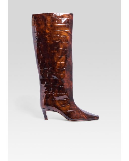 retroféte Red Taliah Leather Boot