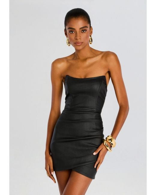 retrofete black mini dress Metallic Lace Off-Shoulder Black Sheath Midi Dress