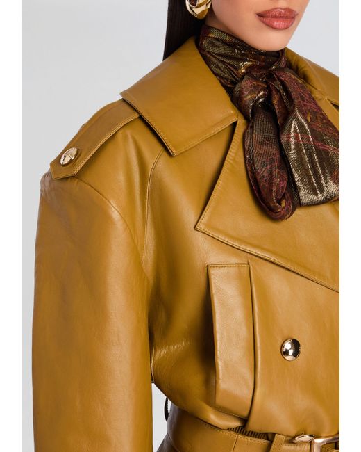 retroféte Yellow Malene Leather Jacket