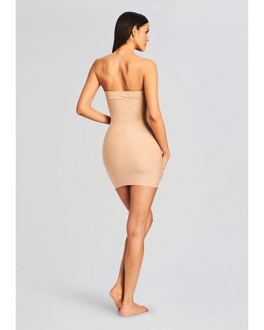 Commando White Two-Faced Tech Control Strapless Slip
