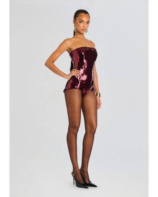 retroféte White Estella Sequin Romper