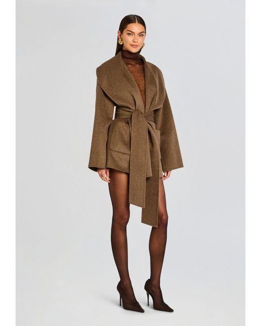 SER.O.YA Brown Dulcetta Wool Coat