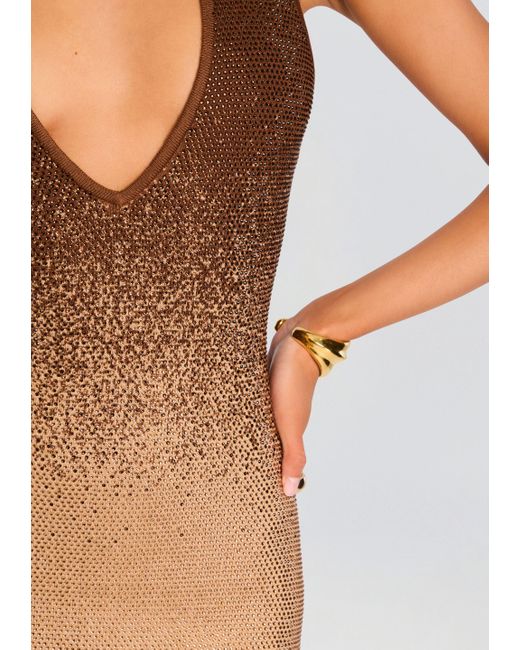 retrofte Aviana Embellished Knit Dress in White | Lyst