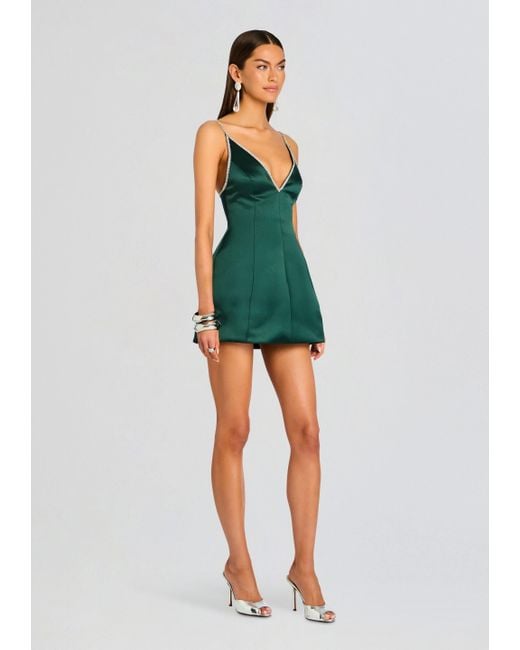 retrofte Women's Green Trinnie Embellished Dress -  www.rajagirimanappuram.com
