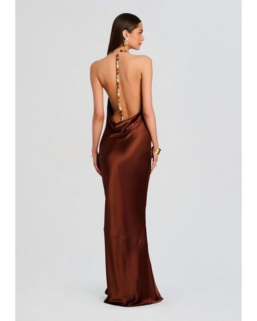 retrofte Finley Dress in Brown | Lyst