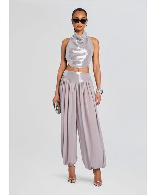 retroféte White Pyna Sequin Top