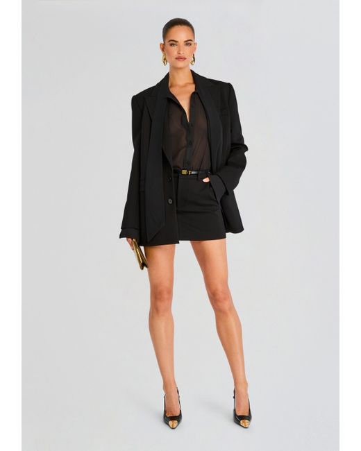 SER.O.YA Black Lillith Mini Skirt