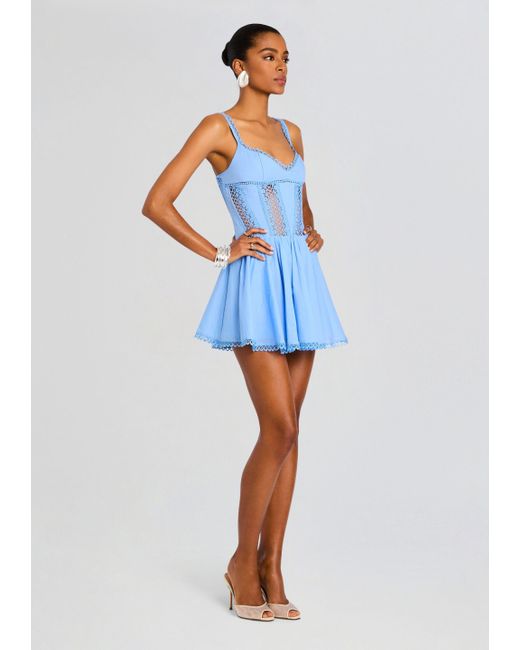 Charo Ruiz Blue Gardenia Short Dress