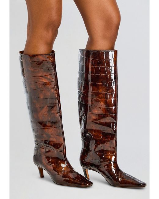 retroféte Red Taliah Leather Boot