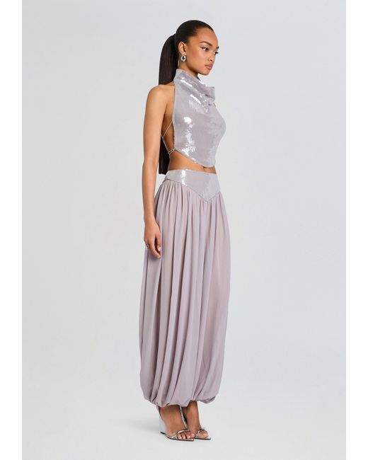 retroféte White Pyna Sequin Top