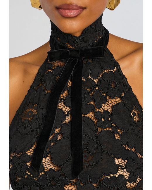 retroféte Red Ravenna Lace Top