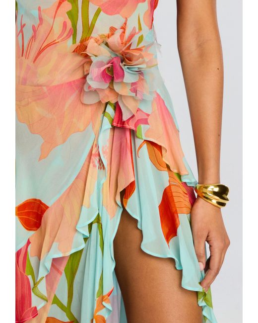 samara silk chiffon dress retrofte Women's Samara Silk Chiffon Dress - Blue