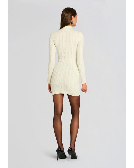 SER.O.YA White Tonya Knit Mini Dress
