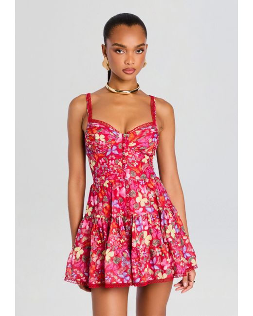 open lace back dress Charo Ruiz Tatyana Dress