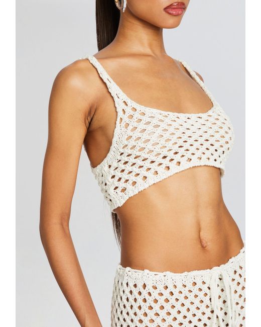 Bananhot White Thea Knitted Top
