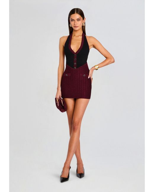 retroféte Women's Red Eris Knit Dress