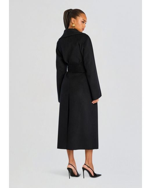 SER.O.YA Black Mavis Wool Coat