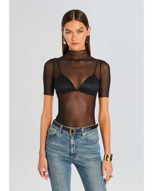 SER.O.YA Black Gail Bodysuit