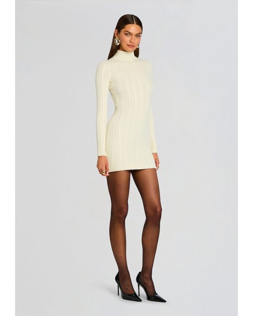 SER.O.YA White Tonya Knit Mini Dress