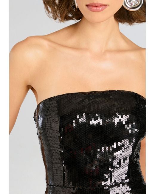 retroféte Black Estella Sequin Romper