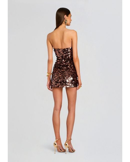 retroféte White Nolia Sequin Embellished Dress