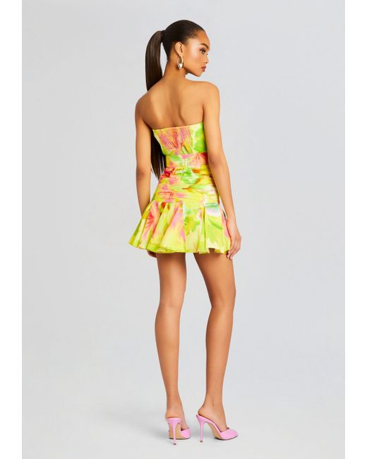 Hemant & NAndita Georgette Short Dress - Canary Yellow main image 0