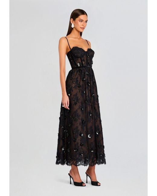 navy blue dress with gold RAAS Women's Blue and Gold Long Sleeve Gown