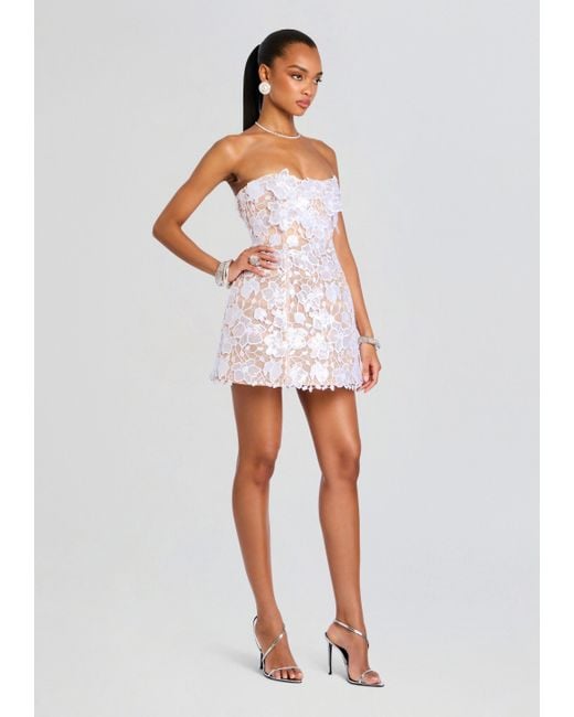 little lace white dress The Ivy Boho Flower Girl Lace Dress – Nicolette's Couture main image 1