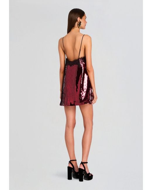retroféte Red Sequin Dress