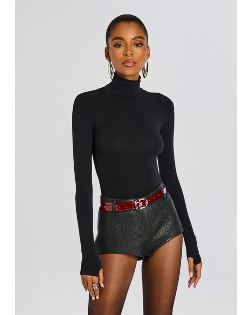 Commando Black Ballet Turtleneck Bodysuit