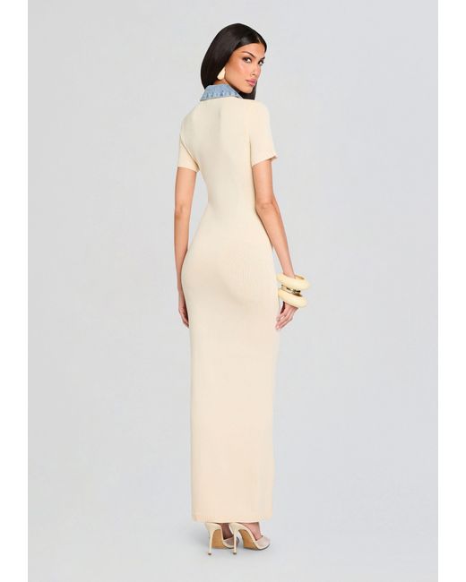 SER.O.YA Reye Knit Maxi Dress in White