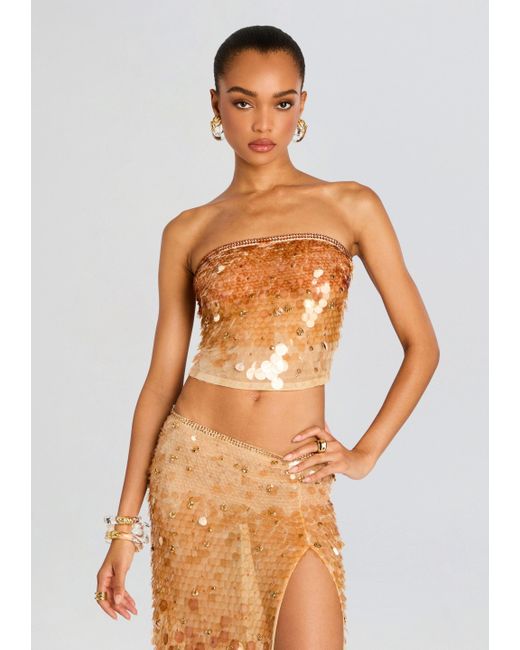 retroféte Multicolor Janelle Sequin Top