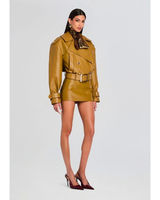 retroféte Yellow Malene Leather Jacket