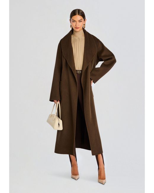 SER.O.YA Brown Mavis Wool Coat