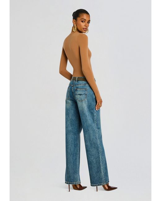 Commando Blue Ballet Turtleneck Bodysuit