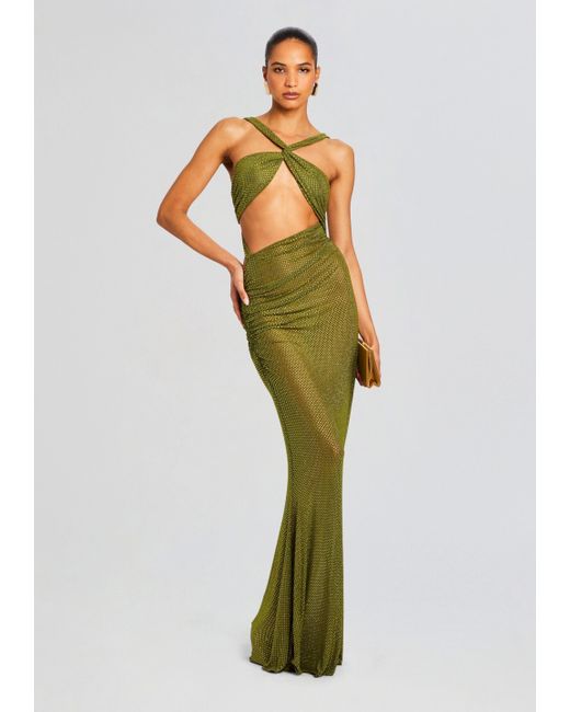 retroféte Green Liesel Embellished Dress