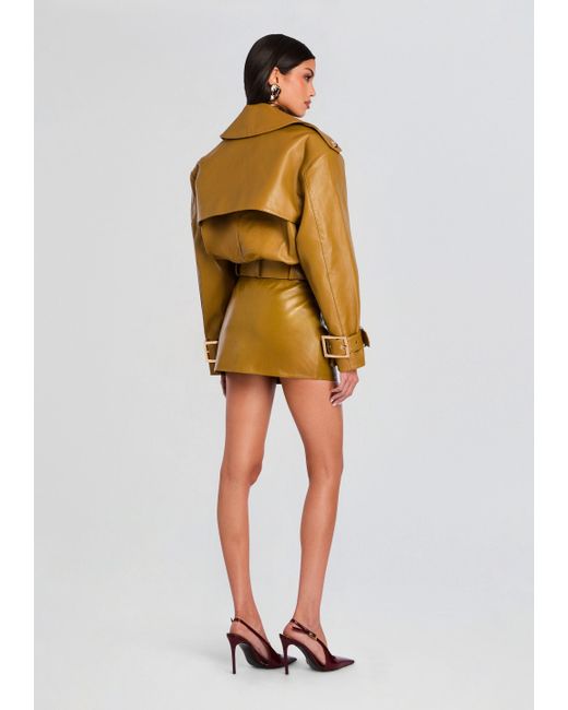 retroféte Yellow Malene Leather Jacket