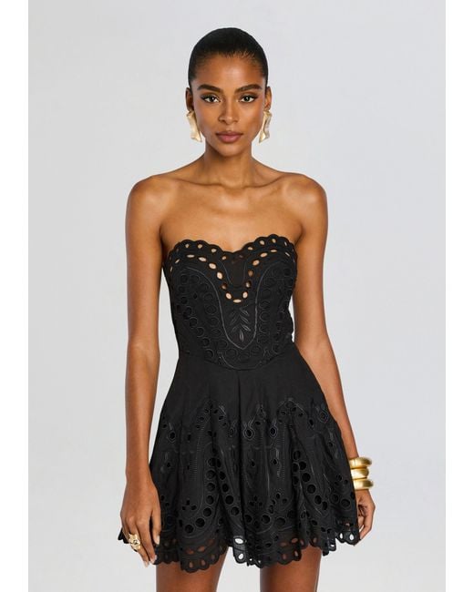 Charo Ruiz Bail Short Dress in Black | Lyst