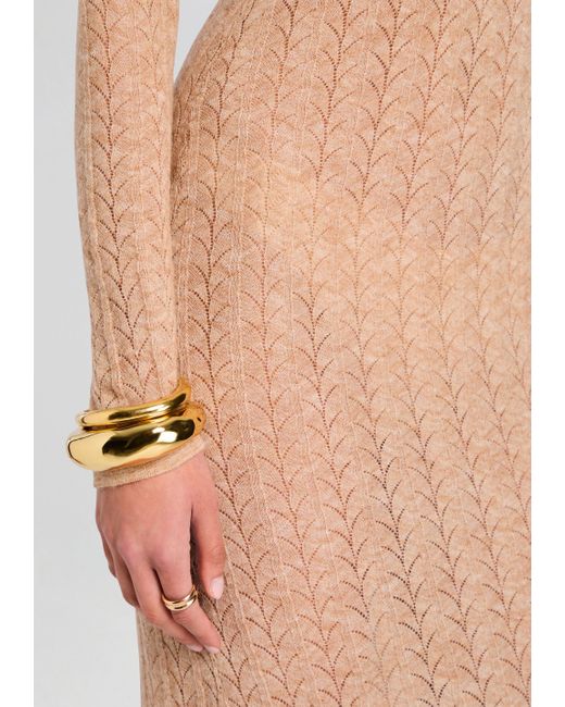 SER.O.YA White Una Knit Maxi Dress