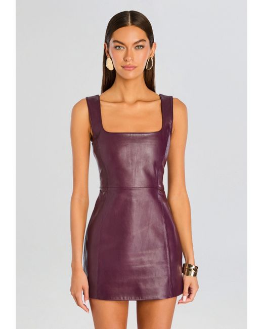 retrofete red leather dress retrofte Tilde Leather Dress in Red