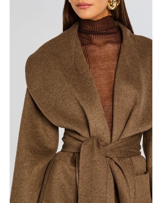 SER.O.YA Brown Dulcetta Wool Coat