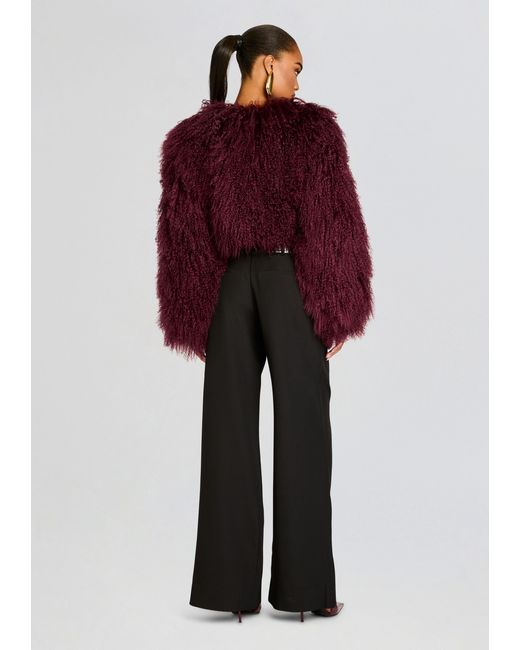 retroféte Red Luxe Fur Jacket