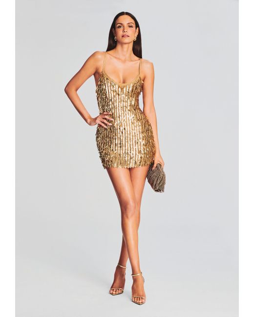 Retrofete gold dress new arrivals